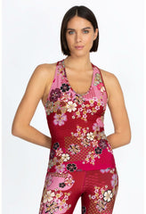 Women Tops | Johnny Was Yama Bee Active Mesh Tank Yama