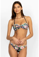 Women Two-Pieces | Johnny Was Black Butterfly Ring Bandeau Black Butterfly