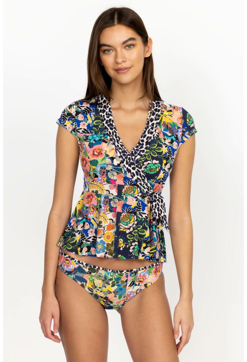 Women Two-Pieces | Johnny Was Layla Wrap Tankini Layla