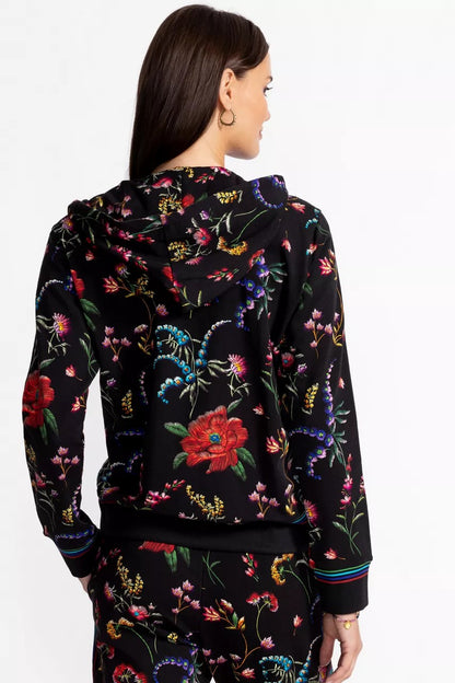 BEE ACTIVE ZIP FRONT HOODIE WITH TAPE