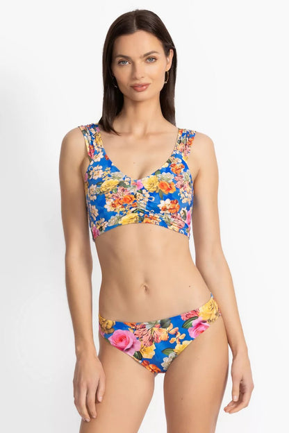 PAULINE RUCHED CROP BIKINI TOP
