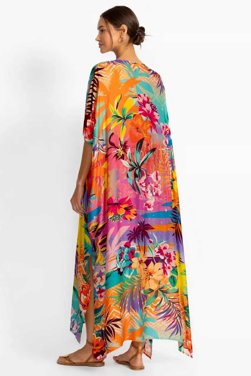 ZERU TIE NECK MAXI KAFTAN