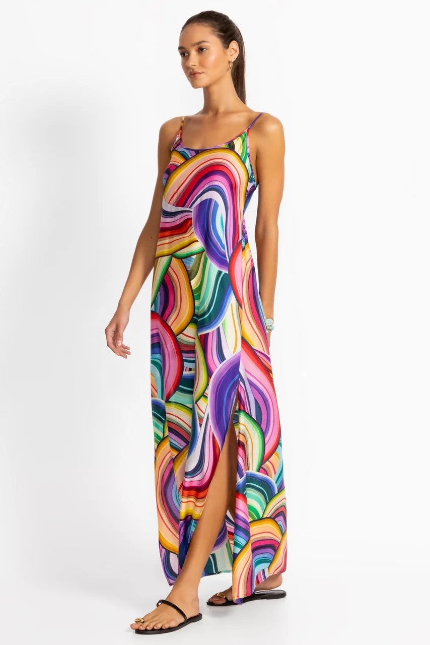 ABEL BACK SMOCKING SLIP MAXI DRESS