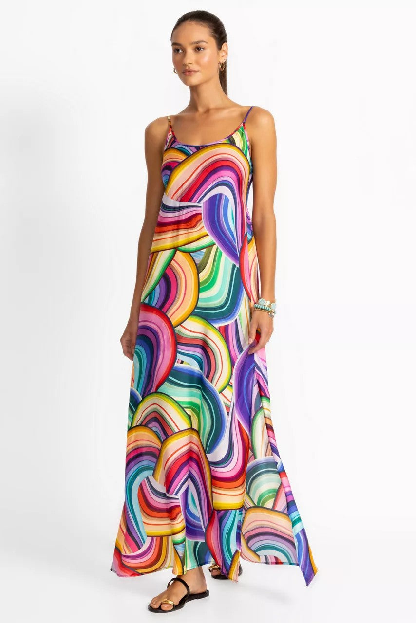 ABEL BACK SMOCKING SLIP MAXI DRESS