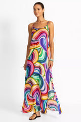 ABEL BACK SMOCKING SLIP MAXI DRESS