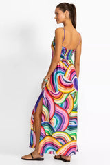 ABEL BACK SMOCKING SLIP MAXI DRESS