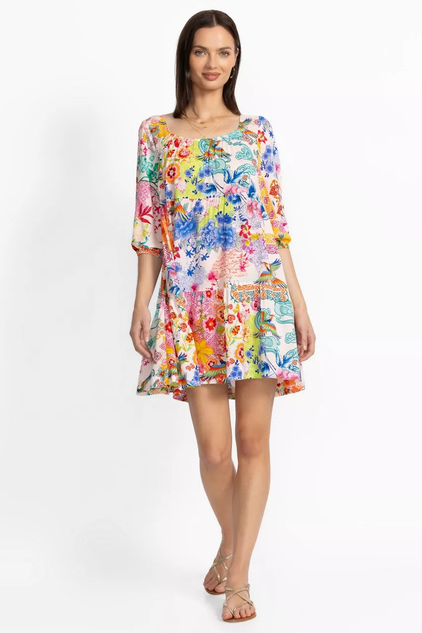 PAULA TIERED MINI DRESS