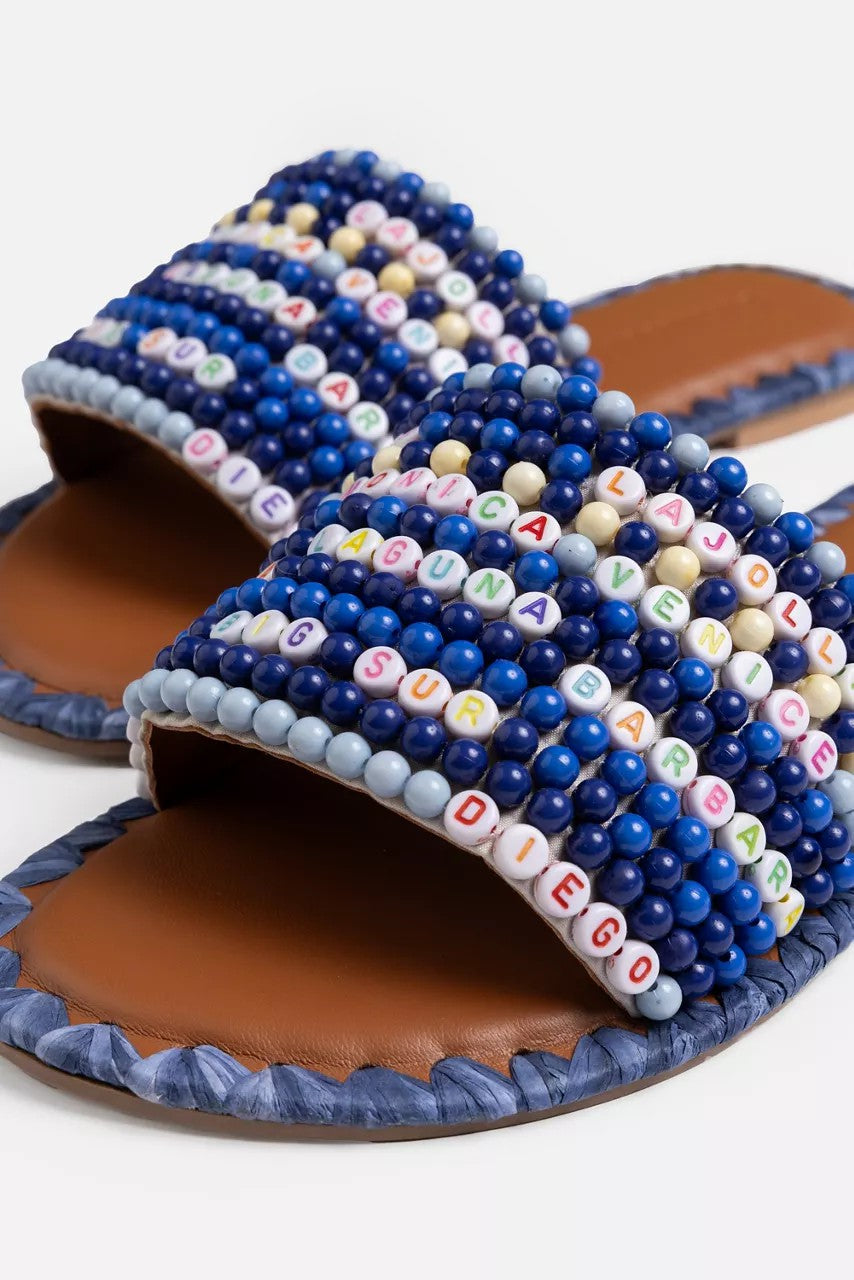 CALIFORNIA DESTINATION BEADED SANDAL