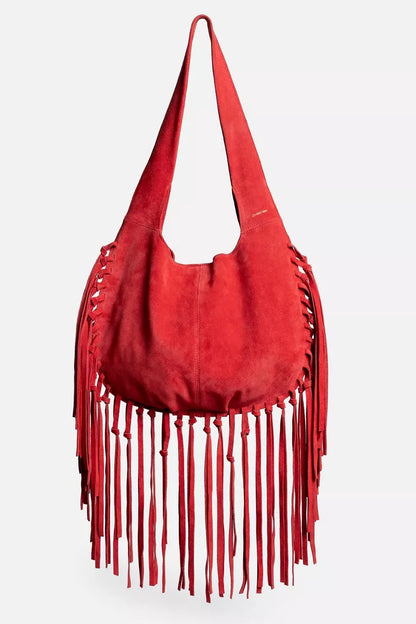 WESTERN ITALIAN SUEDE FRINGE BAG