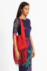 WESTERN ITALIAN SUEDE FRINGE BAG