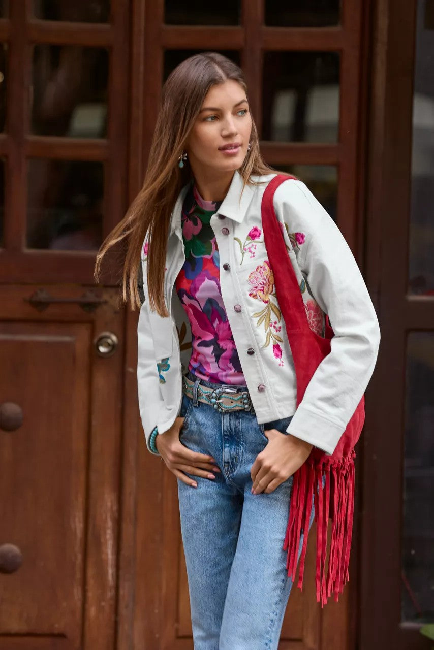 WESTERN ITALIAN SUEDE FRINGE BAG
