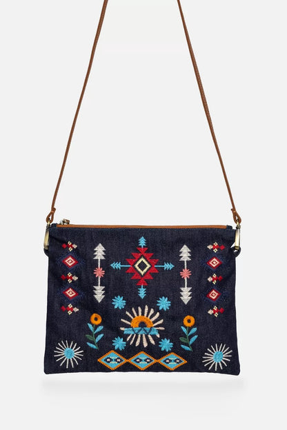 DENIM CROSSBODY BAG