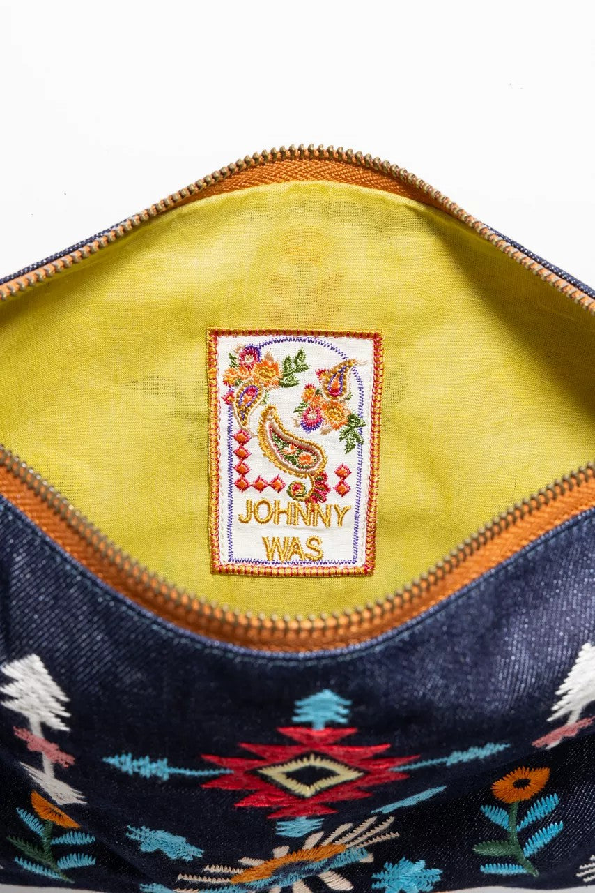 DENIM CROSSBODY BAG