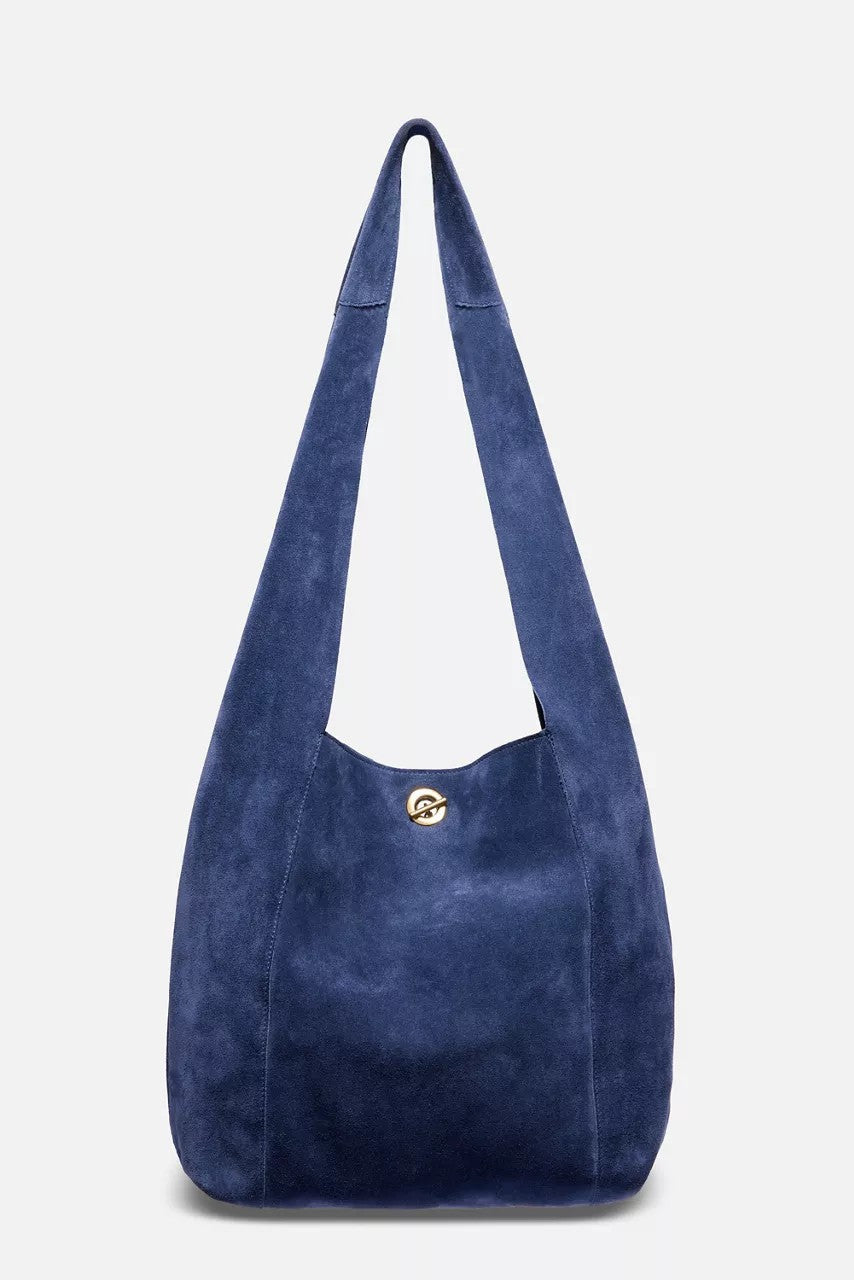 TASSEL CHAIN ITALIAN SUEDE HOBO BAG