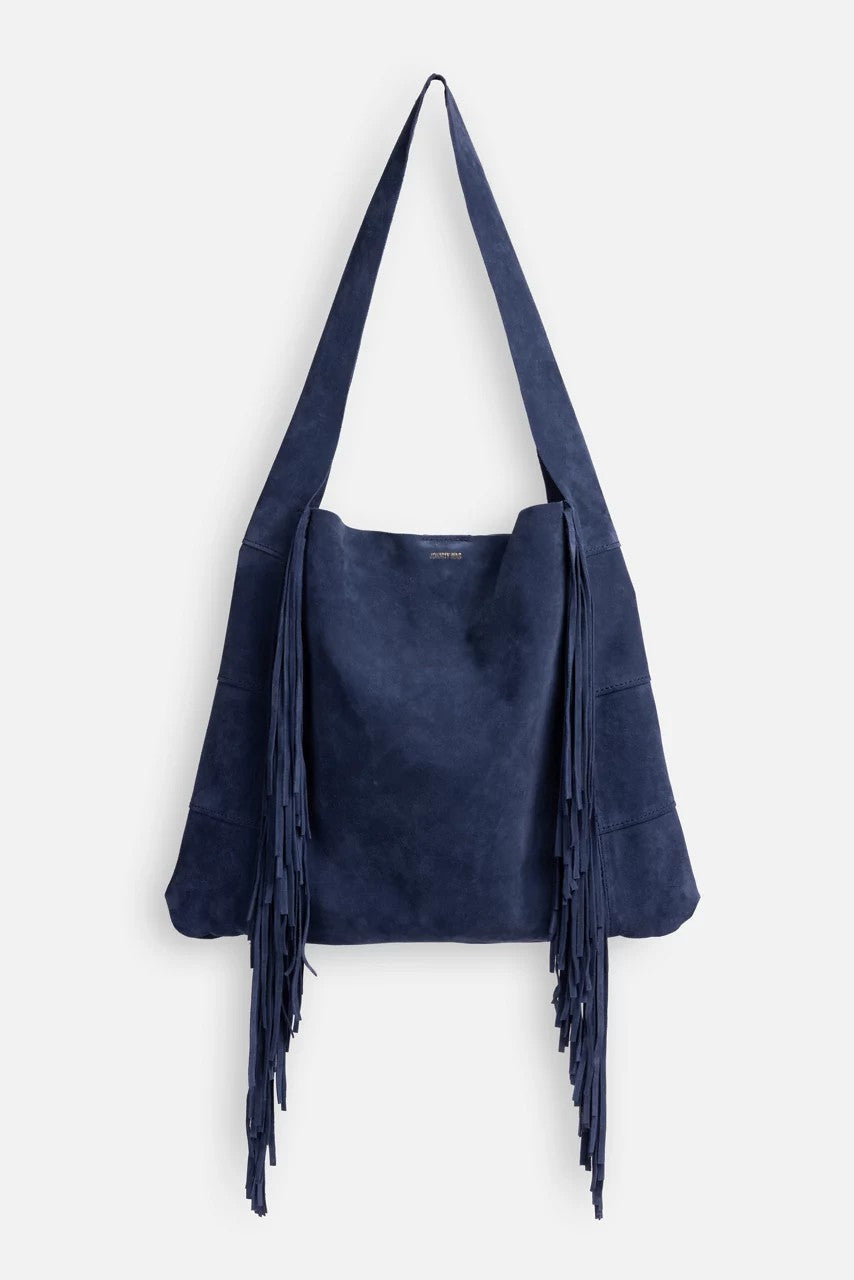 ITALIAN SUEDE FRINGE HOBO
