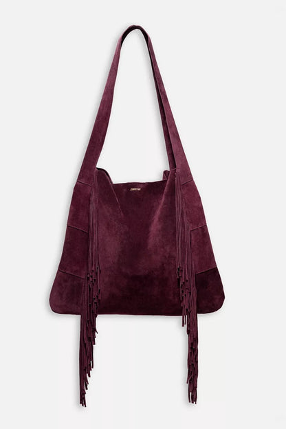 AMARONE ITALIAN SUEDE FRINGE HOBO
