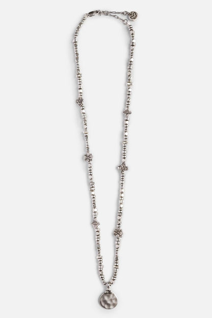 MIXED BEADED PENDANT NECKLACE