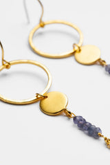 DREAMSCAPE IOLITE DANGLE EARRINGS