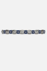 DENIM ITALIAN SUEDE CONCH BELT