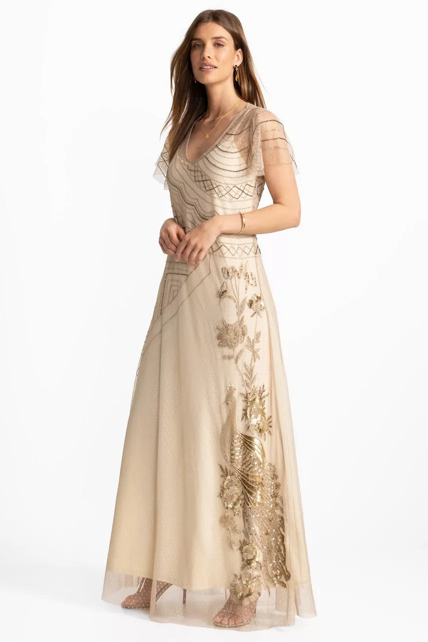 AMERYS SEQUIN MESH DRESS
