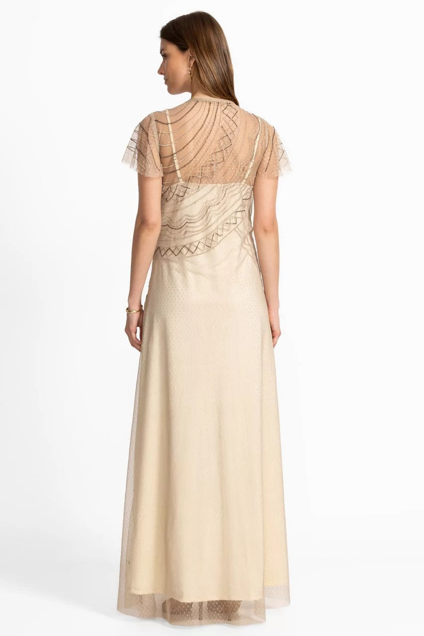 AMERYS SEQUIN MESH DRESS