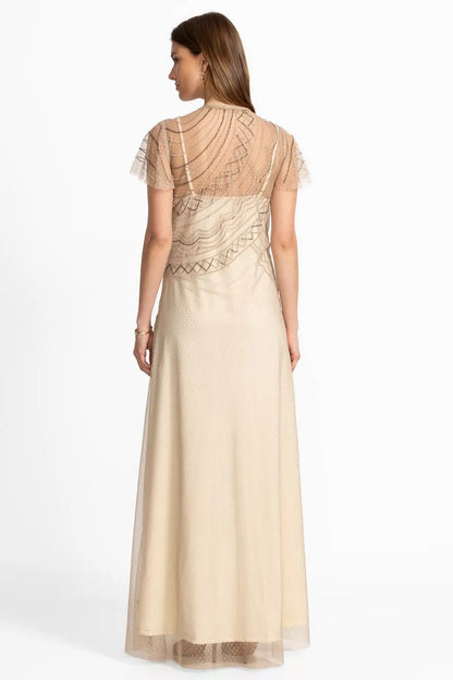 AMERYS SEQUIN MESH DRESS