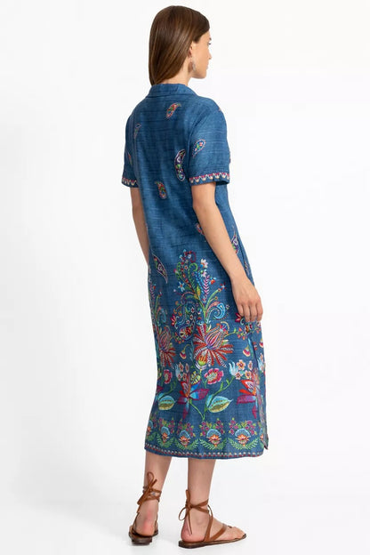 HENLEY COLLARED DRESS