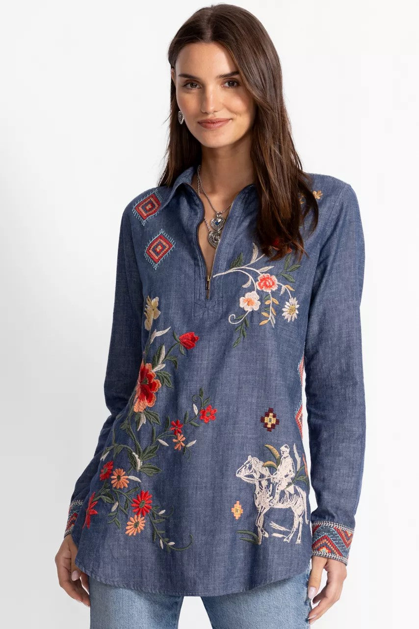 ZIPUP SHIRT TUNIC
