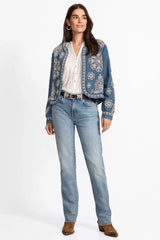 MIXED MEDIA HI LO SHIRT