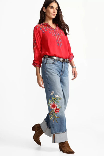 THE ANKLE WIDE LEG JEAN