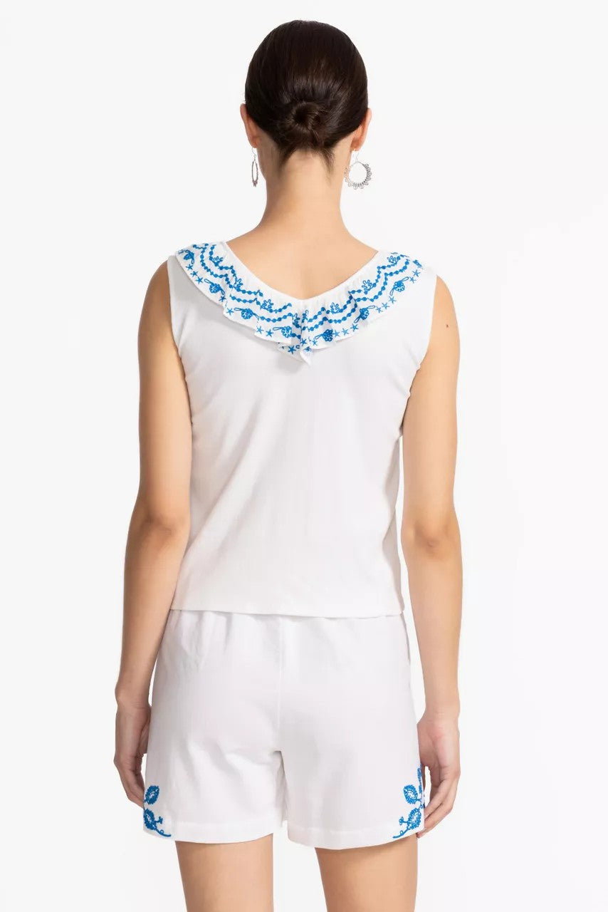 FRENCH TERRY PLEATED SHORT