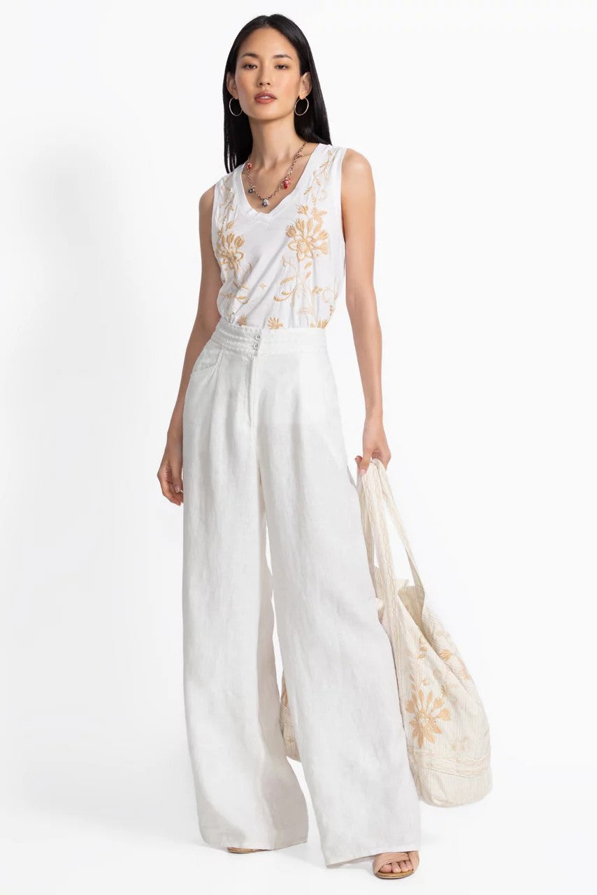 WIDE LEG PLEAT PANT