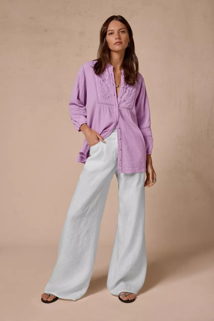 WIDE LEG PLEAT PANT