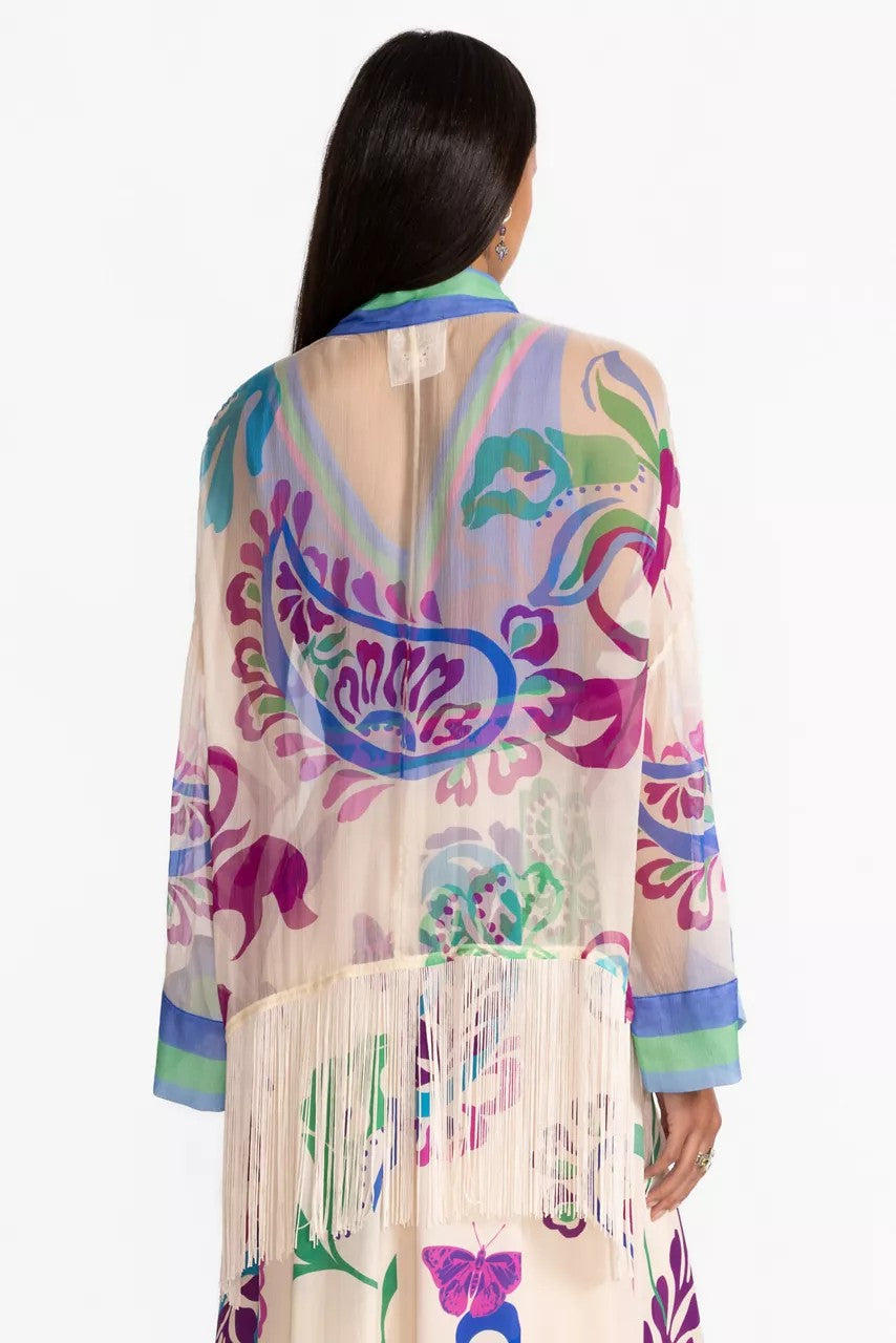SUNSET FRINGE KIMONO