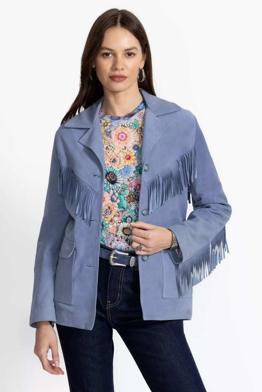 ITALIAN SUEDE FRINGE JACKET