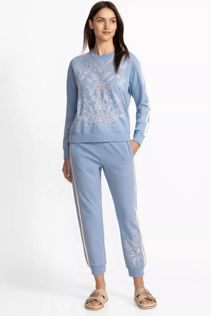 BEE ACTIVE CREW NECK PULLOVER WITH STRIP