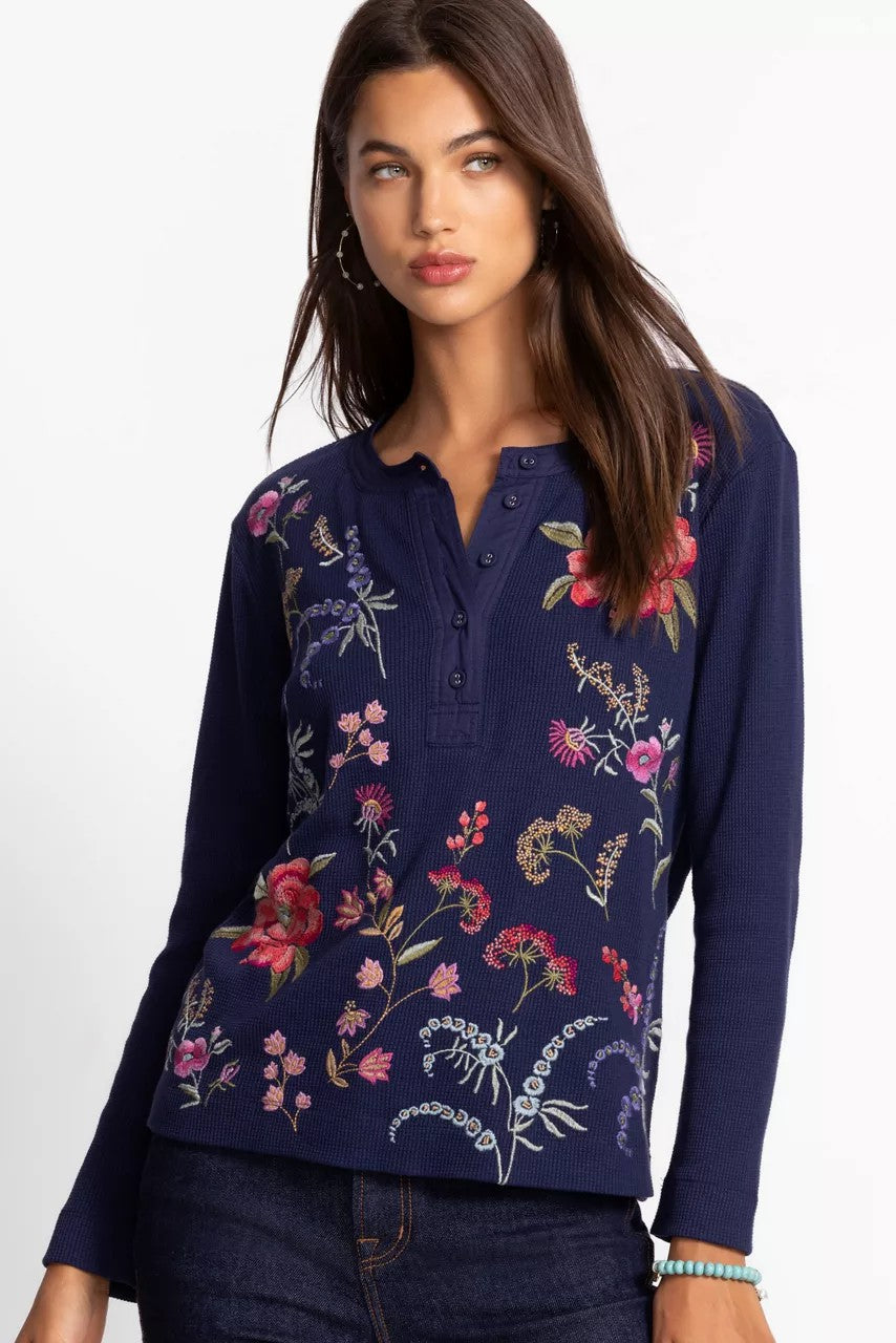 MIXED MEDIA HENLEY THERMAL