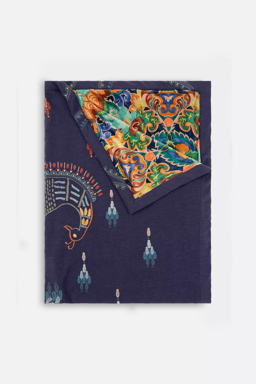 EMBROIDERED THROW BLANKET