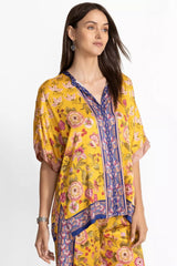 THE AUDREY SHORT SLEEVE MANDARIN COLLAR