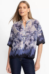 RUFFLE NECK SHIRT