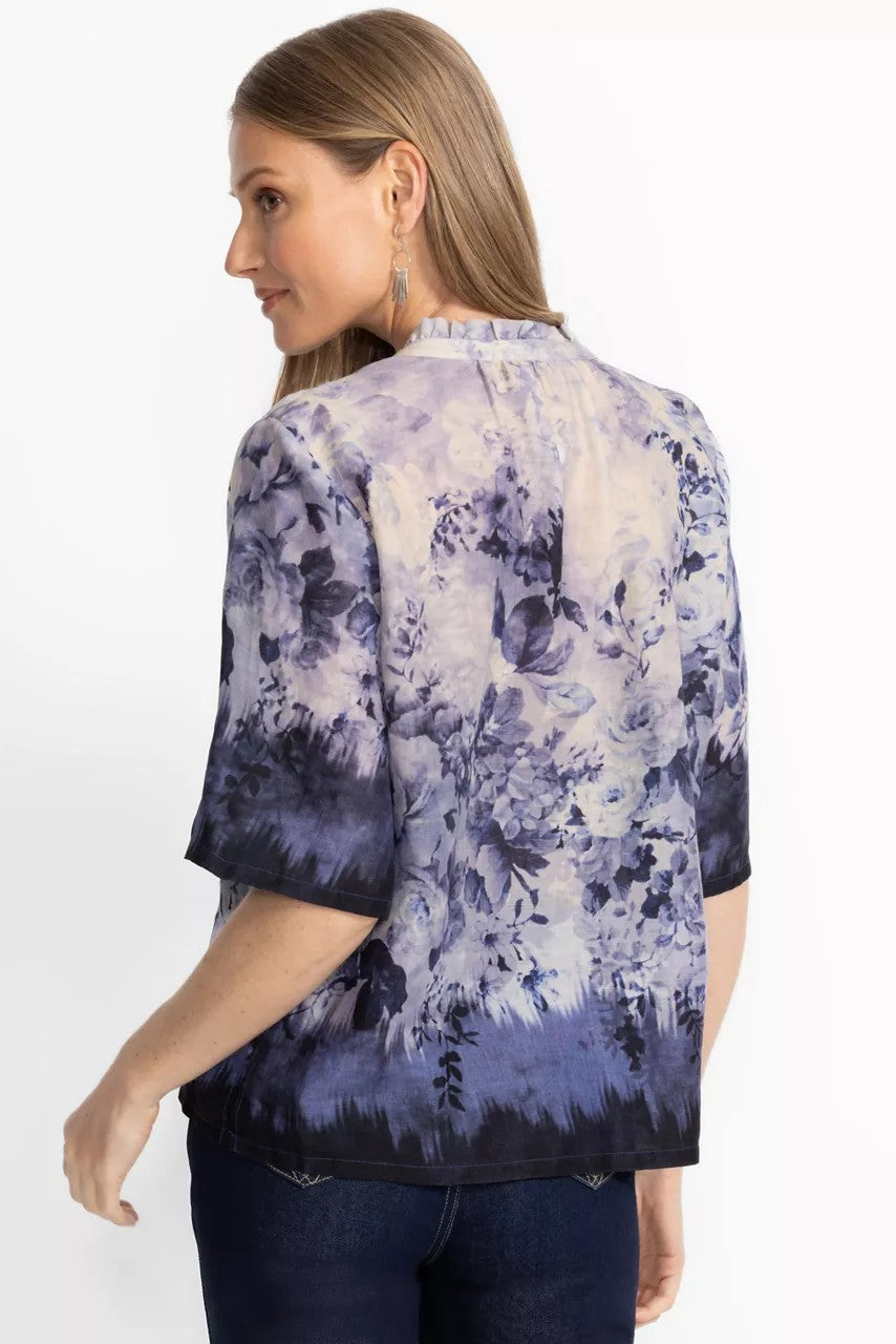 RUFFLE NECK SHIRT