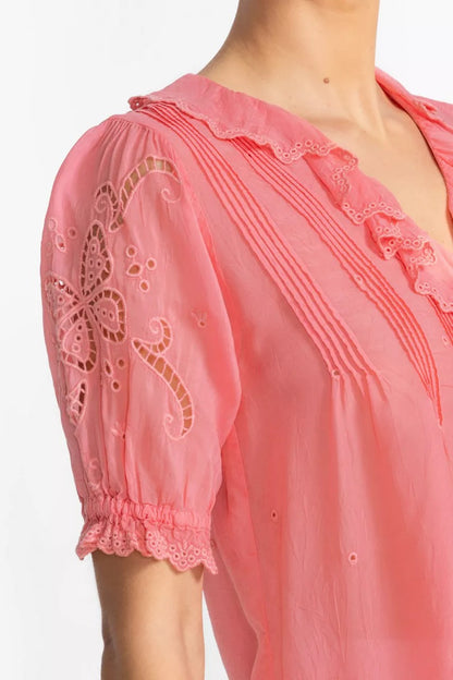 ANETTE RUFFLE BLOUSE