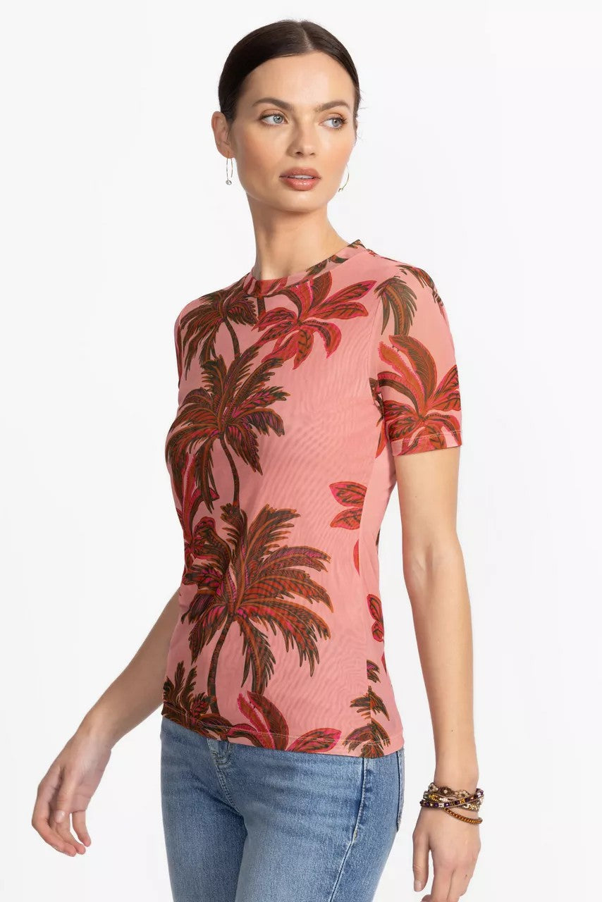 ELEANOR SHORT SLEEVE MESH TEE