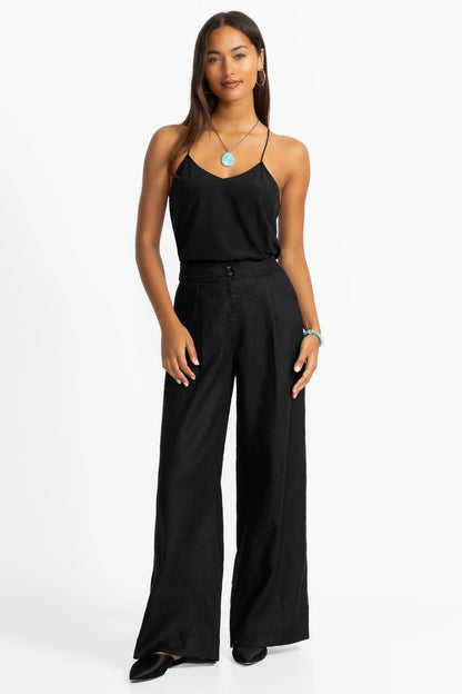 WIDE LEG PLEAT PANT