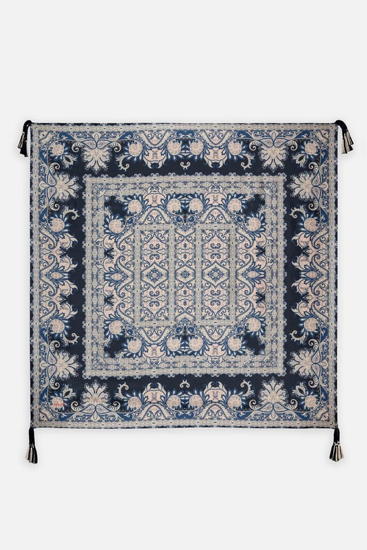 ROMAN PAISEY SILK SCARF