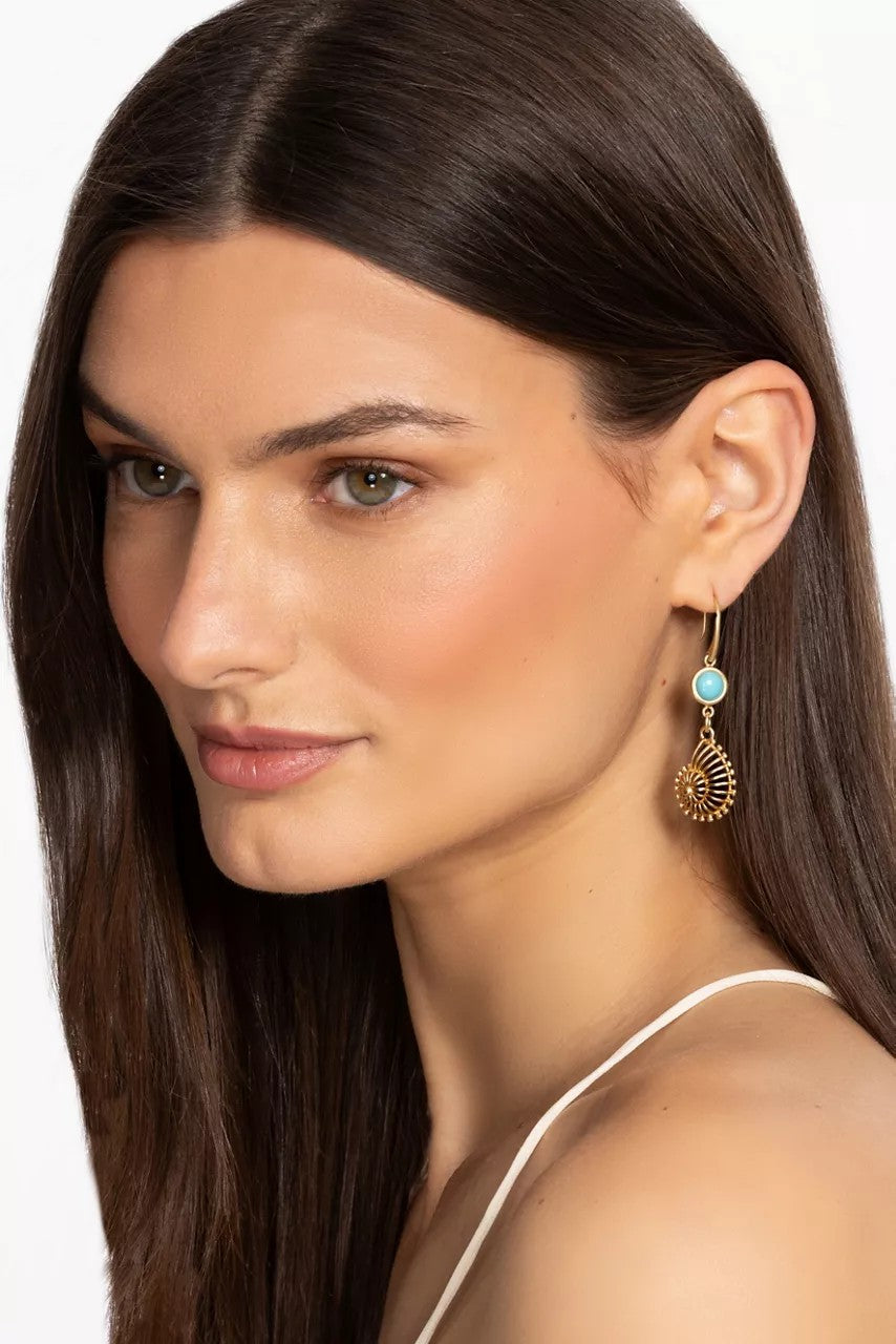 SEASCAPE SHELL DROP EARRINGS