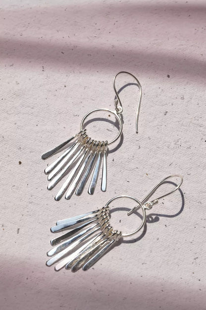 FEATHER CASCADE EARRINGS