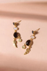 WINTER LEAVES DANGLE EARRINGS