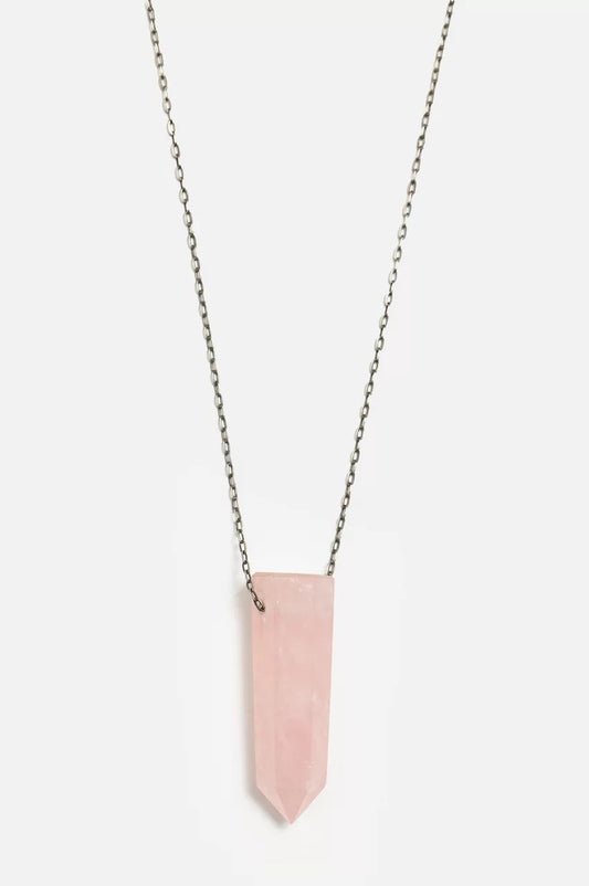 Joseph Brooks Rose Quartz Necklace