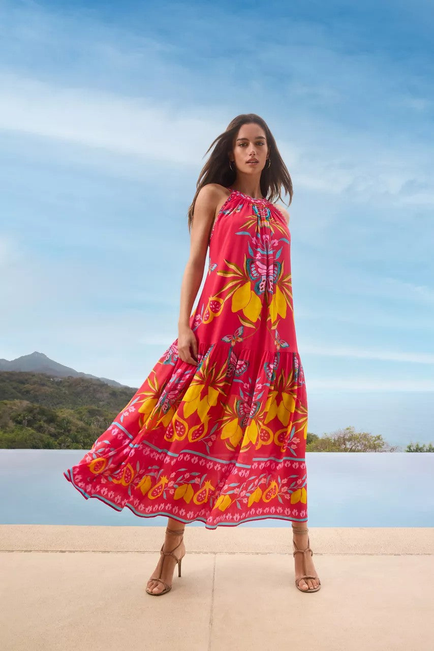 RUTHIE TEA LENGTH DRESS